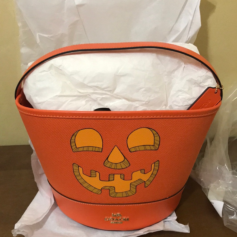 NEW 2023 Style CN575 Coach Trick Or Treat Bucket Halloween Pumpkin - Picture 7 of 11